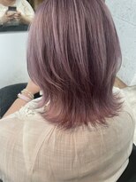 ファミリア バイ リトル(Familia by little) 透明感カラーモーヴピンク×レイヤー【Familia 平塚/平塚駅】