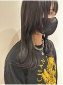 顔まわりレイヤー/ヘルシースタイル/S字ウェーブ/曳舟