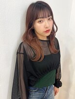 マリアバイアフロート(Maria by AFLOAT)&nbsp;【山田】くびれレイヤーチェリーブラウン小顔レイヤー