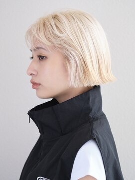 ミンクス渋谷スマートサロン(MINX shibuya smart salon) 切りっぱなしボブ エアリーロング 美髪 ピンクブラウン