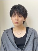 ツイストスパイラルグリース無造作ウルフ