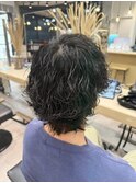波巻きパーマ