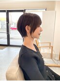くびれショート前下がりショートボブ小顔前髪20代30代40代50代