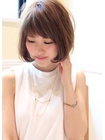 30代40代大人可愛いボブ　デジタルパーマ