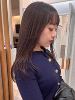 ポジ(poji)&nbsp;髪質改善カラー　艶カラー　ブラウンカラー　ミディアム