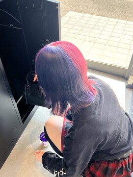 メルバイレガロ 水戸(mer by REGALO) ピンク×ムラサキ/デザインカラー/ツートーンカラー