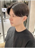 刈り上げセンターパートニュアンスデザインフェザーパーマ