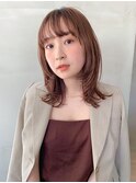ナチュラルウルフ似合わせ顔周りカット顔まわりレイヤーカット