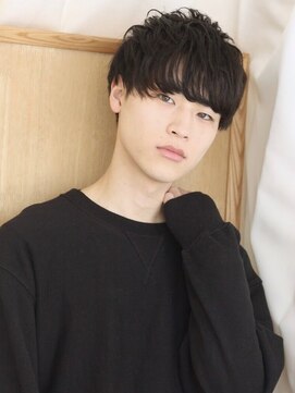 メンズ ソース 茶屋町(MEN'S SOURCE) 黒髪ナチュラルマッシュ/メンズ