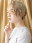 □透明感ハイトーンカラーマッシュショート405越谷10代20代30代