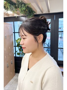 アップスタイル/結婚式ヘア/ヘアセット/西新