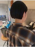 ２０代30代40代冬カラースーパーミニボブ×艶髪透明感カラー