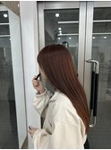 韓国顔まわりレイヤーカットグレージュオリーブベージュブラウン
