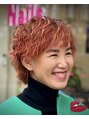 アール 北千住店(ar)&nbsp;ハイライト・パーマのショート。個性派スタイルもご相談ください