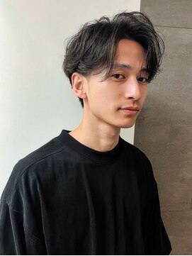 ラル 水戸県道50号店(Lalu.) MEN’S/リバースセンターパート/ニュアンスパーマ/水戸