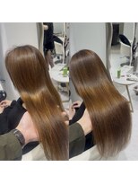 エクララ(eclala)&nbsp;［Before→After］ハイトーン履歴毛先まで作り直し【美髪矯正】