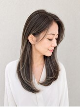セレスト 心斎橋店(CELESTE) 【白髪ぼかし30代40代】イノアカラー/シアーグレージュレイヤー