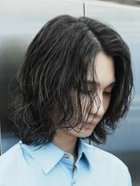 フィフス 栄(fifth)&nbsp;名古屋栄ミディアムメンズボブメンズミディアムスパイラルパーマ
