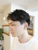 ボーイ(BOY)&nbsp;フェザーパーマ/センターパート/ニュアンスパーマ