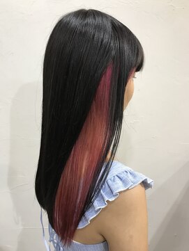 アリウス(ALIUS by posh) 【ALIUS 池袋 小川真一】インナーピンクオンブルーブラック