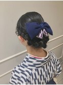 小学生 袴着付 ヘアセット 卒業式
