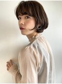 ふんわり丸みボブ