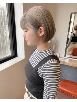 ロティー(loty) 【loty川原一高】ミニボブ×シルバーベージュ