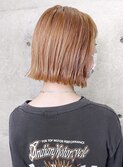 オレンジベージュボブ