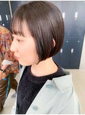 前下がりボブ、スリークボブ、コスメストレート、ワイドバング