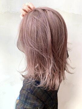 ソース ヘア アトリエ 京橋(Source hair atelier) ピンクベージュ