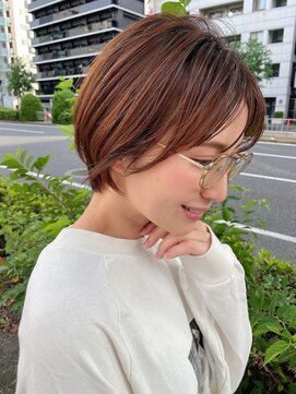アールヘアーデザイン 千種(r hair design) 千種30代40代横顔美人ハンサムショート