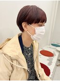 レッド×マッシュショート