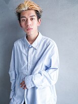 韓国/ブリーチ/表参道メンズカット/センターパート/オールバック