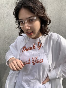 フェンヘアーアイス 中目黒(Fen.hair ici) 暗髪　パーマスタイル