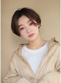 ウェットスタイル×ボブウルフ×ユニセックス×ラフ×前髪カット