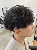 *波巻きスパイラルパーマ/メンズカット/ツイストスパイラル*