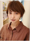 小顔バング　30代　40代　大人　ショートカット