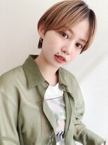 ロシェ 横浜店(loche)&nbsp;ウェットヘア オリーブベージュ×前髪ショートレイヤー×横浜