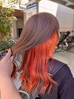 シダ(sida)&nbsp;「秋先取り　暖色カラー　インナー　ピンクオレンジ」