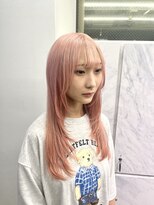 グロウ 渋谷(grow)&nbsp;ピンクベージュ　レイヤースタイル