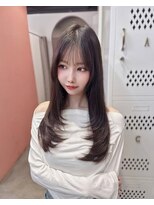 レイヤーカット/前髪カット/顔周り/シースルー/名古屋/栄/韓国