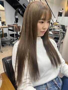 ヌープヘアーアイス(NUUP.hair ici) 大人可愛いミルクティーベージュブリーチ