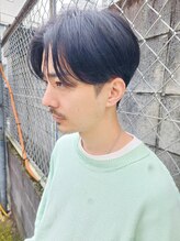スーハ 恵比寿(SUUHA) ３０代大人センターパートワンカールビジネスヘア/前髪パーマ