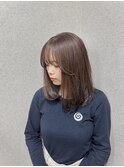 ココアグレージュ×透明感カラー