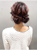 可愛いヘアセット/大人気お団子ツインアレンジ