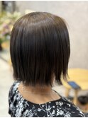 切りっぱなしボブ