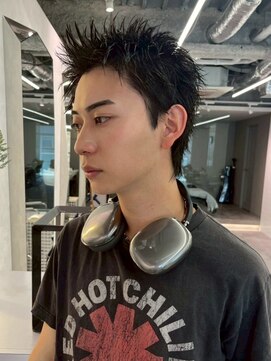 ベイルーム(BAYROOM by HONEY omotesando) スパイキーショートアップバングブルーブラックベリーショート1