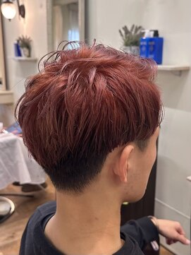 エクファ ヘア シェリル 草津 南草津店(ex-fa hair cherir) イメチェン/ホワイトブロンド/外ハネボブ/ワイドバング/南草津