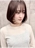 柔らかく揺れる＊大人可愛いシースルーボブ