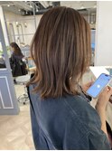 くびれミディアム明るめグレージュカラー赤羽美容室